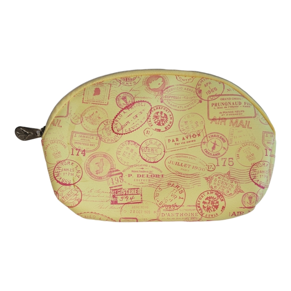IPSY Passport Stamp Cosmetic Bag / Clutch (Bag Only) - EDITED LISTING